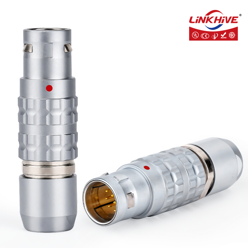 Push Fit Connector - ใช้งานร่วมกับขั้วต่อแบบวงกลม LEMO FGG ชนิดปลั๊กตัวผู้ 0B 1B