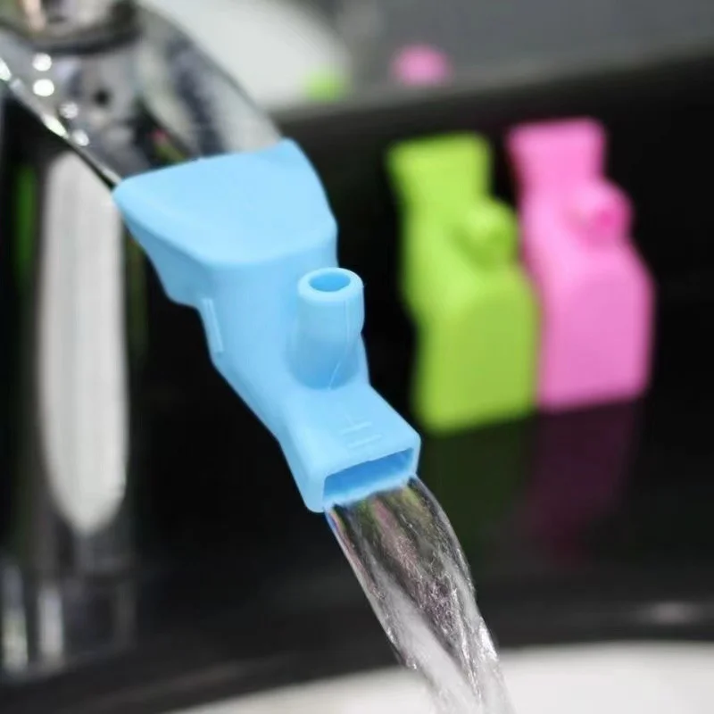 Silicone Tap Washer - ตัวต่อก๊อกน้ำ, อุปกรณ์สำหรับอ่างล้างหน้าในห้องน้ำ, อุปกรณ์ล้างมือสำหรับเด็ก, ที่นำน้ำซิลิโคนสำหรับอ่างล้างหน้า, อุปกรณ์เสริมในห้องน้ำ