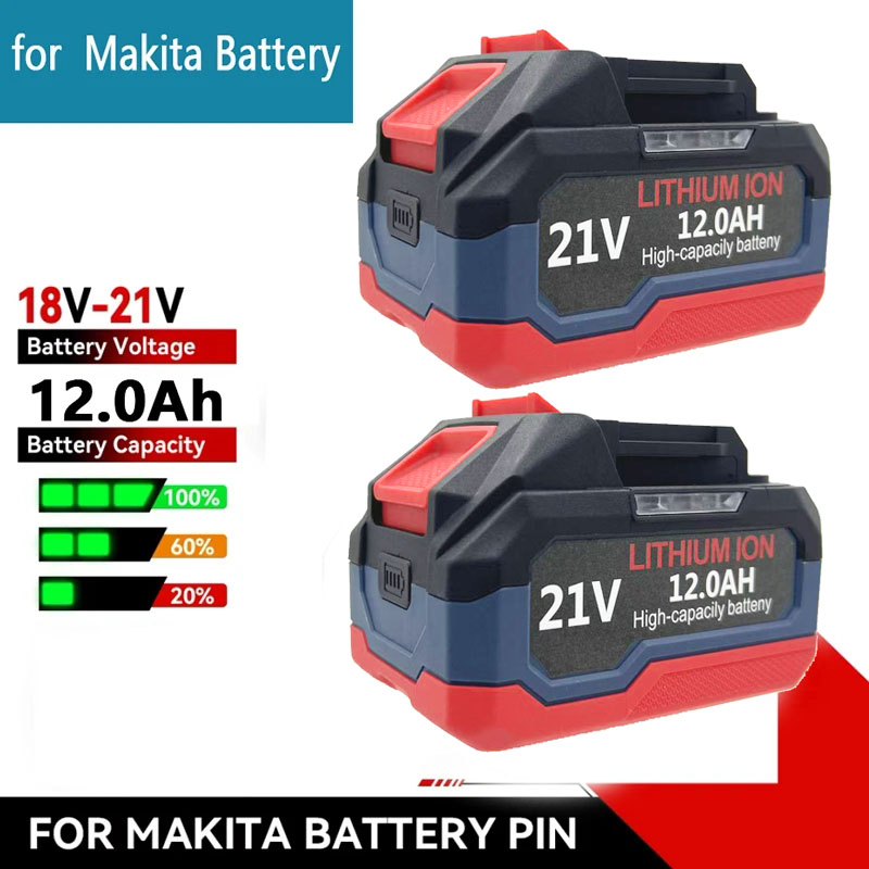 Makita Drill Ddf484 - แบตเตอรี่ลิเธียมแบบชาร์จได้ 18V 21V 6.0 9.0 12.0Ah