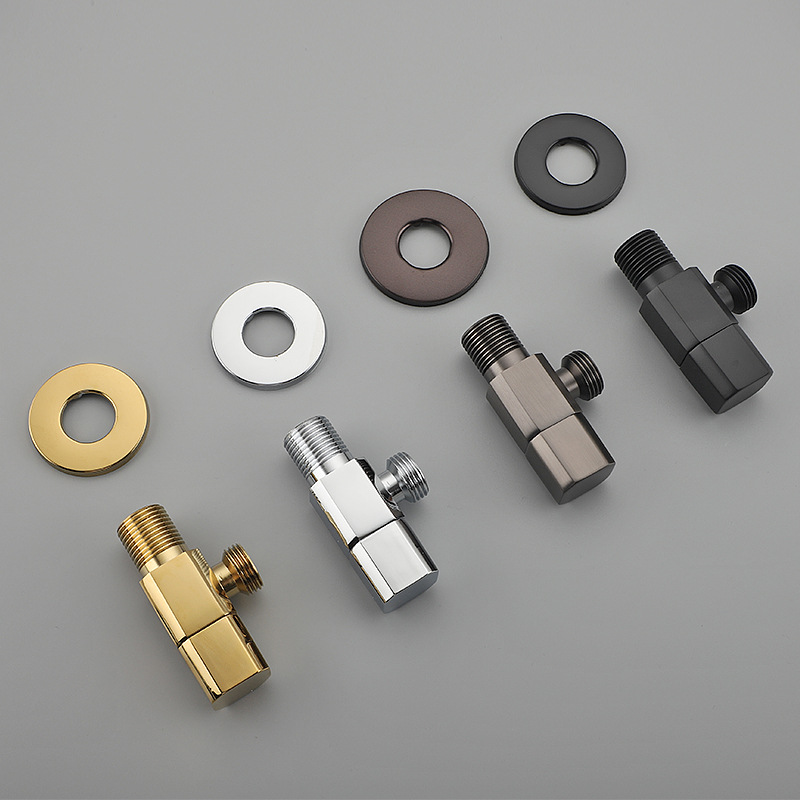 Toilet Fill Valve - อุปกรณ์ฮาร์ดแวร์ห้องน้ําปิดวาล์วน้ําเติมตัวผู้ 1/2 ปืนขัดเงาโลหะ แปรงทอง