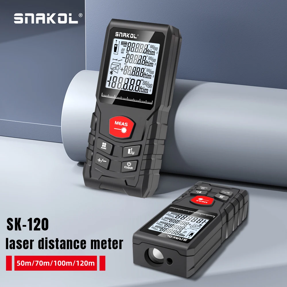Stanley Tape 25Ft - เครื่องวัดระยะทางด้วยเลเซอร์ SNAKOL 50 ม. 70 ม.