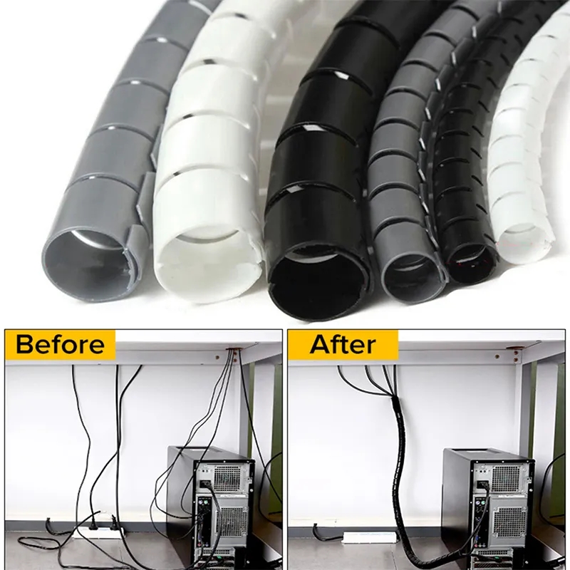1/2M ยืดหยุ่น SPIRAL CABLE Org - Plastic Pipe Clip บทวิจารณ์และราคา