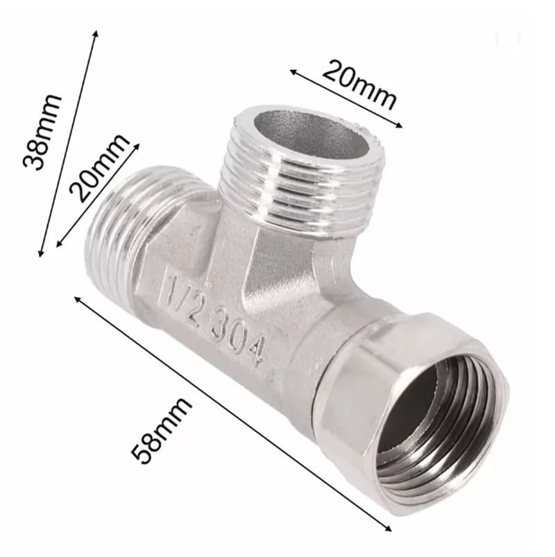 ข้อต่อรูปตัวที สแตนเลส G1/2 นิ - Shower Valve Cartridge บทวิจารณ์และราคา