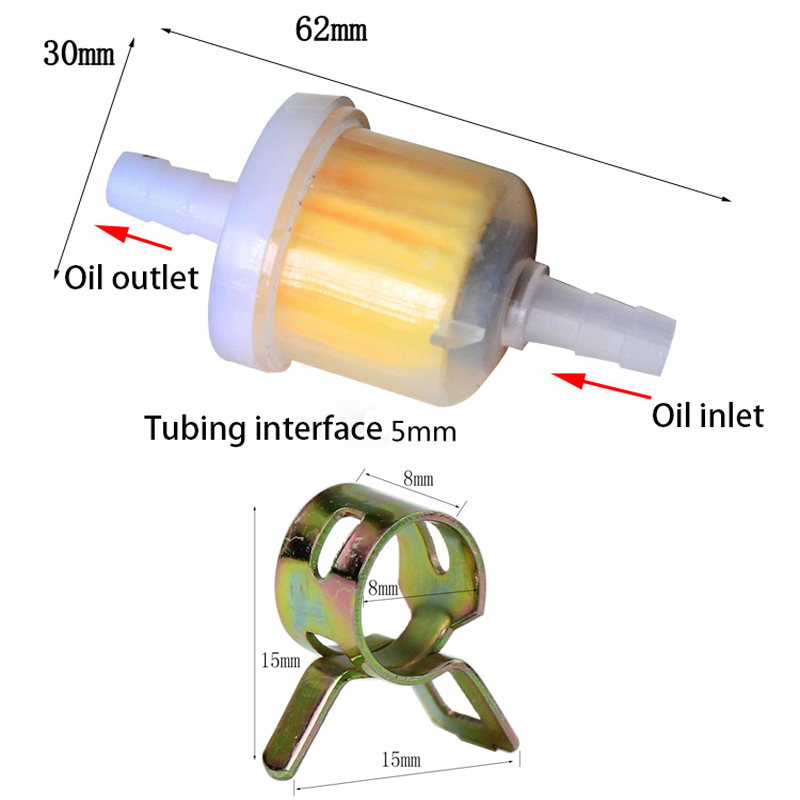 1 ชุดการใช้เบนซินท่ออินไลน์พร้ - Plastic Pipe Clip บทวิจารณ์และราคา