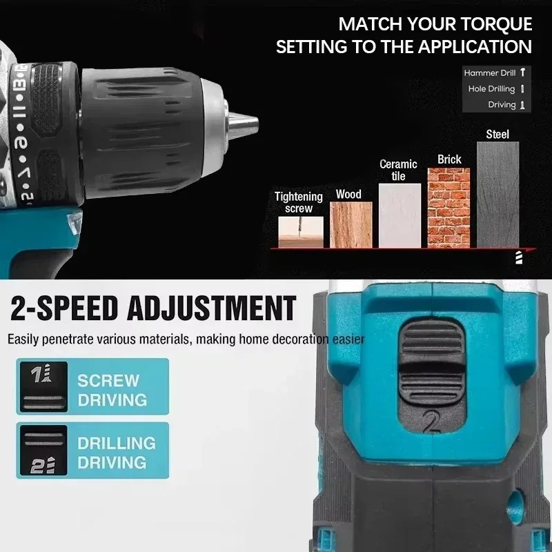 สว่านไขควงไร้สาย Makita DDF487 - Makita Drill Ddf484 บทวิจารณ์และราคา